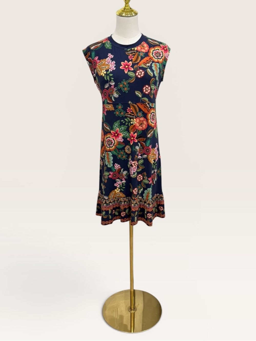 JOHNNY WAS Los Angeles XS The Janie Favorite Tank Tiered Floral Print Dress NWT